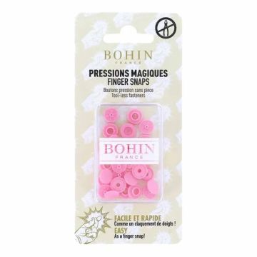 Bohin Magische drukknoop - 9mm - Light Pink