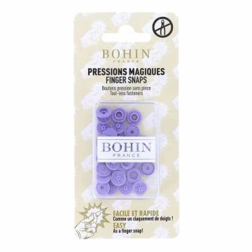 Bohin Magische drukknoop - 9mm - Lilac