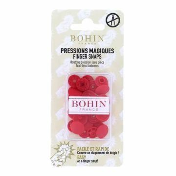 Bohin - Magische drukknopen 13mm - Red