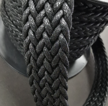 Gevlochten Tassenband - Zwart - 30mm