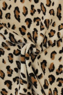 Teddy Borg - Brown/Beige Animal Spots on Creme