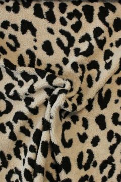 Teddy Borg - Beige/Black Animal Print