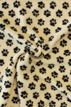 Teddy Borg - Black Dog Paws on Creme