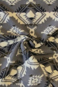 Teddy Borg - Grey/Blue/White Aztec