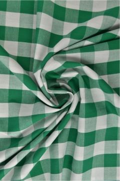 Katoen - Boerenruit XL 21mm - Groen