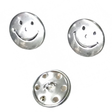 Knoop - Smiley Silver - 22mm