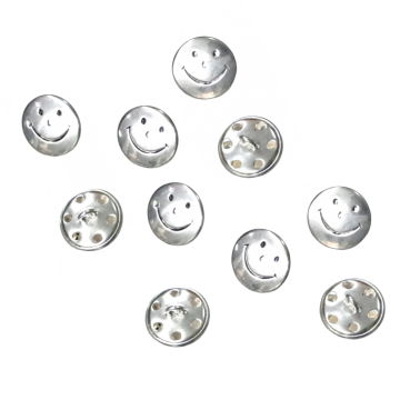 Knoop - Smiley Silver - 14mm