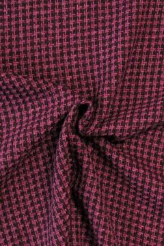 bouclé - Grafisch Aubergine/Roze/Lila