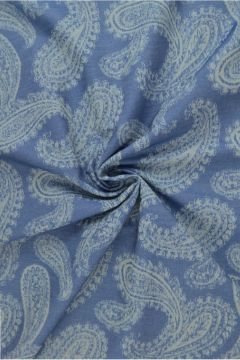 Chambray - Paisley on Blue