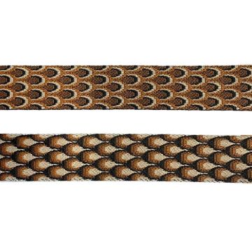Luxe Tassenband - Peacock - Brown/Black/Ocher