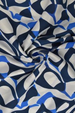 Viscose - Blue/Navy Graphic