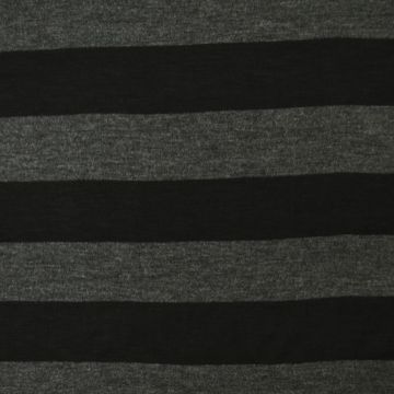 Viscose Tricot - Stripes Big Grey/Black
