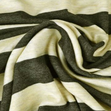 Viscose Tricot - Stripes Big Beige/ Grey