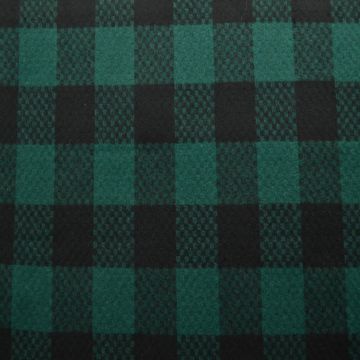 Wol - Blokruit -Groen / Zwart