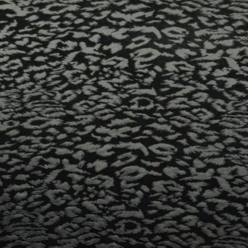 Lycra Velours - Leopard - Grey