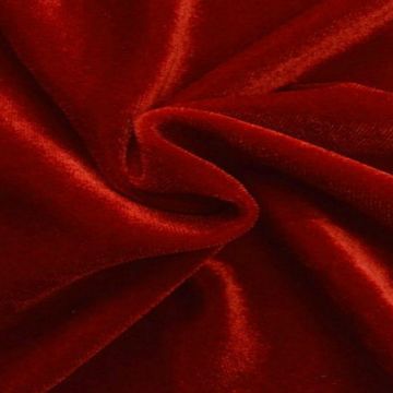 lycra fluweel / velours rood