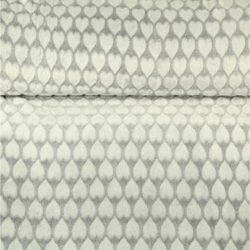Knuffelfleece - Love Hearts Dark Grey