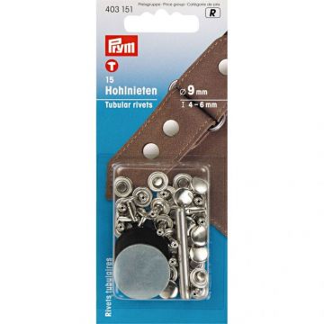 Prym Holnieten Set 9 mm - Zilver