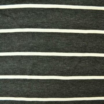 Viscose Tricot - Stripes White/ Grey