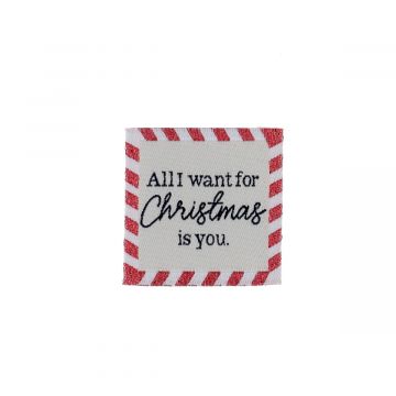Bohin Kleding label - All i Want for Christmas is you