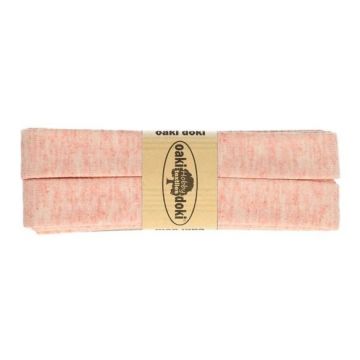 Tricot de luxe biaisband oaki doki 061 melange zalm
