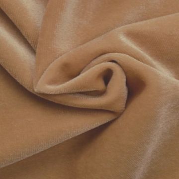 Lycra Velours Licht Beige