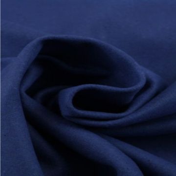 Kobalt blauw gemêleerde wol