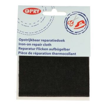 Reparatiedoek Jeans Zwart