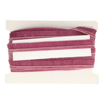 Elastisch Plisse Band 28mm - Donker Vintage Roze