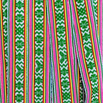 Band Boho Green/Pink - 25mm