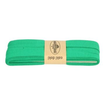 tricot de luxe biaisband oaki doki smaragd groen