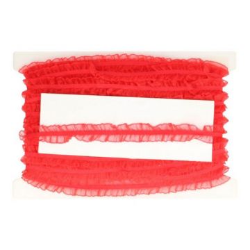 Elastisch Ruche Band - Rood