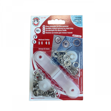 Drukknopen Set - 11mm - Open Zilver