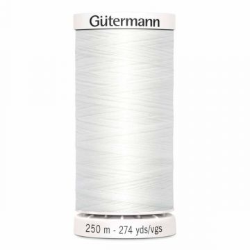 Gütermann 250 meter naaigaren - wit