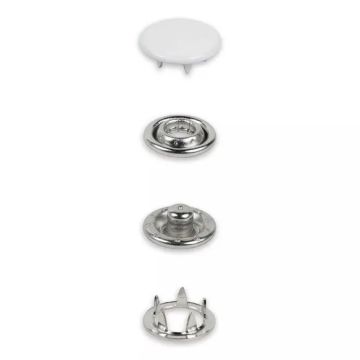 Prym - Gekleurde Jersey drukknopen 12mm - White