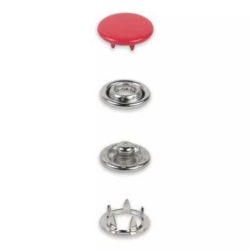 Prym - Gekleurde Jersey drukknopen 12mm - Red