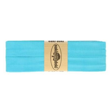 Tricot de luxe biaisband oaki doki 475 donker aqua