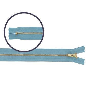 Broek Rits Koper - Niet Deelbaar -838 - Heavenly Blue -18 cm