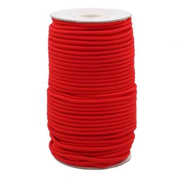 Koord elastiek 3mm -725- Rood