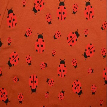Katoenen Tricot - Ladybug Rusty