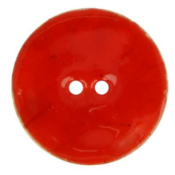 Knoop Kokos Nature Blood Red - 27,5mm