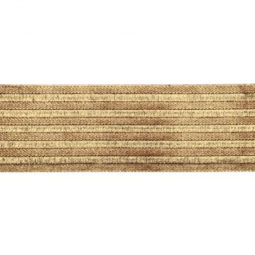 COUPON Elastiek Fancy Old Golden Lines - 60 mm x 60 cm
