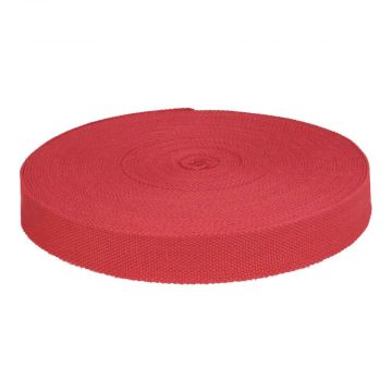 Keperband Donker Rood 32mm - extra sterk