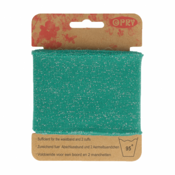 Manchetten Band - Lurex Turquoise