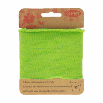 Manchetten Band - Lurex Lime