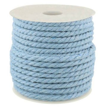 gedraaid koord licht blauw