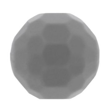 Opry Siliconen Kraal Diamant 16mm - Donker Grijs