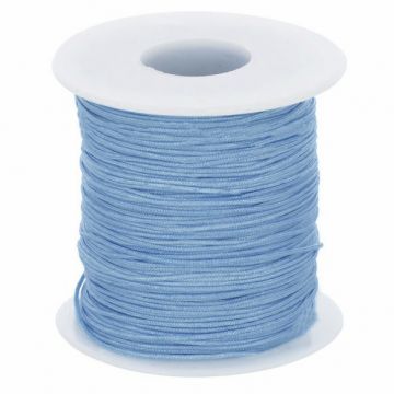 Glanskoord/ Speenkoord 1mm - Hemels Blauw