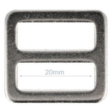 Opry Gesp Plat - Silver - 20mm