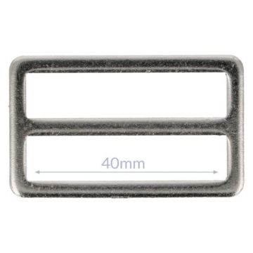 Opry Gesp Plat - Silver - 40mm